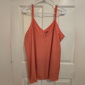 Torrid Flowy Orange Dot Camisole